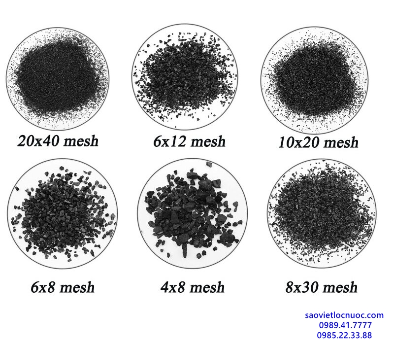 Kích thước lưới than hoạt tính mesh là gì